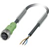 Phoenix Contact Polzah 1694499 Sensor/Actuator Connector, Assembled M12 Socket, Straight