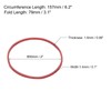 sourcing map 100 Pack Rubber Band Stretchable Rubber Elastic Band