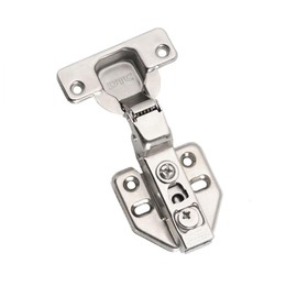 SEIWEI C80 Non Overlay Cabinet Hinge with Face Frame Plate for Door Connect Frame for Kitchen Cabinet, Corner Door Hinges, Hardware Corner Cabinet Replacement, Pack of 2