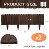 GHWIE GHWIE Wooden Garden Fence Wood Garden Edging Border Decorative
