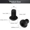 MroMax M6 x 10mm Machine Screws Hex Socket Round Head