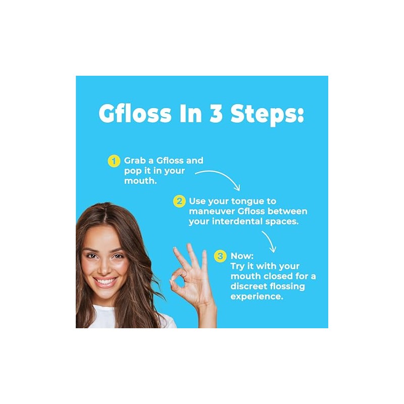 Gfloss Hilo Dental Manos Libres - 40 Unidades - Fácil