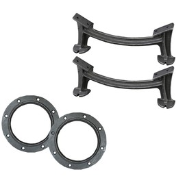 Comfort Gear Double Barrel Camp Stove Kit – Converts Single to Double Barrel Stove – Cast Iron, Easy Install, Adds Heat Transfer Area, Legs & Collars Included, 2-Year Warranty