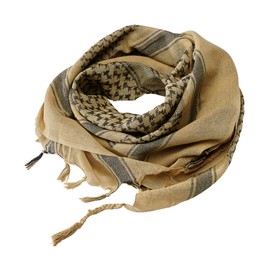 Brandit Shemag Scarf, Khaki+blac, OS