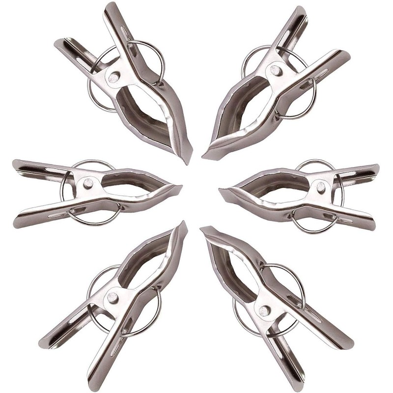 Garden Of Arts Stainless Steel Multipurpose/Cloth Clip/Cloth Pegs/Laundry/Home Pack of