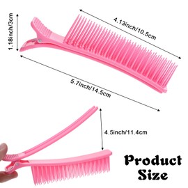 2 PCS Grip Clips for Hair Sectioning, Hair Sectioning Clips for Women, Salon Hair Styling Clip Sectioning for Styling, Haircuts, Coloring, and DIY Accessories