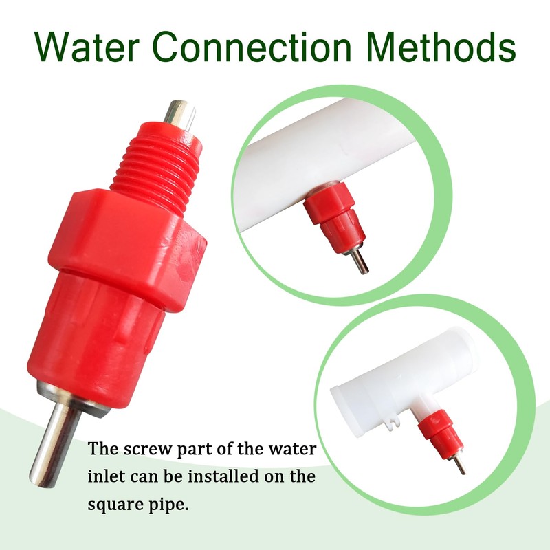 Cyrading Chicken Waterer Nipples Automatic Poultry Watering Nipples Chicken Drinkers