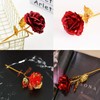 Ylapagne 24K Red Rose Flower Creative Artificial Gold Dipped Rose