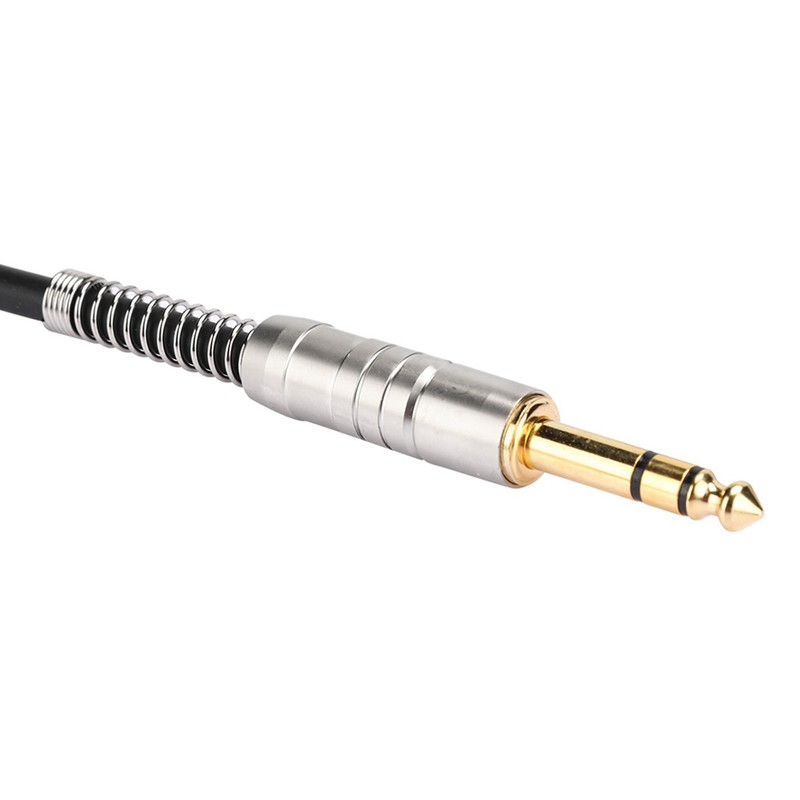 0.3M 24AWG Pure Copper Double Shield 6.35 Male to Double
