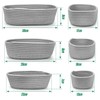 Vivi Bakie Storage Basket 3-Piece Set Cotton Rope Stackable Braided