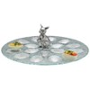 Arthur Court Bunny Glass 18-Deviled Egg Holder