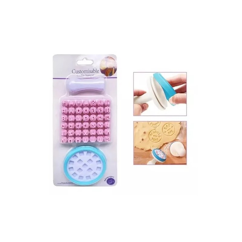 Cookie Marcador De Letras Y Números Sellos Para Galletas