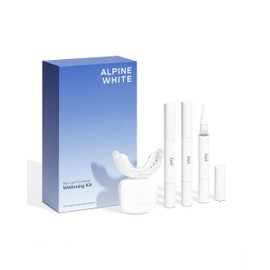 ALPINE WHITE Whitening Kit - Professional Teeth Bleaching for Home I Whitening LED with Blue Light Technology and Whitening Gel for Visibly Whiter Teeth in Just 3 Days I Only 15 Minutes Daily