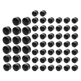 Unbranded Black Cut Engine Bolt Topper Cap Cover For Harley Electra Road Street Glide FLHX