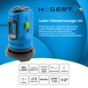 Högert Technik Professionelle, selbstnivellierende Laser-Wasserwaage, Arbeitsbereich: Radius bis 5 m