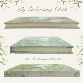 ipoul Flower Notebook, Hardcover, Lay Flat, A5, 6x8, Wide Ruled Pages, Writing Journal for Women, Pretty Notebook, Recipe Journal, Garden Journal, Gratitude Journal, Lily Gifts, Green