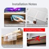 Umbrotiger Clear Pull-Out Drawer Organizer - No-Drill Hidden Storage Tray
