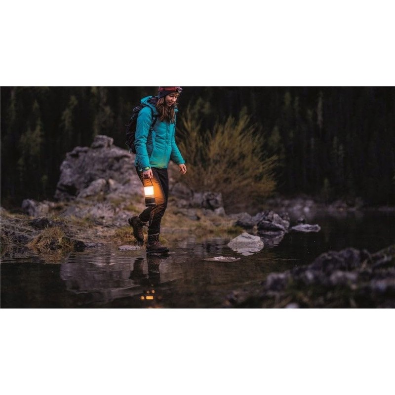 Robens Lighthouse, aufladbar Camping Laterne, Schwarz/Grün, 9.5 x 18.5 cm