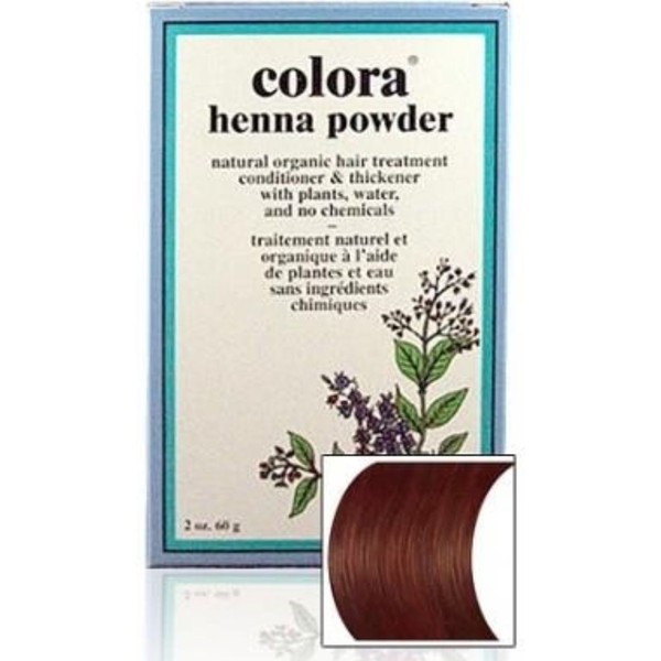Colora Henna Powder Natural Hair Colour Conditioner and Thickener, 60g, Ash Brown