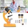 Kids Microscope Kit LED 1200X Microscope with Specimen Slides Science