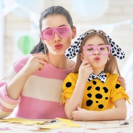 SUNYOK 3 Pcs Kids Dalmatian Costume Accessories, Dog Ears Headband Tail Bow Tie, Aniaml Fancy Dress Dalmatian Outfit for Boys Girls Carnival World Book Day Cosplay Dress Up