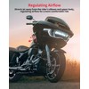Adjustable Side Wings Wind Air Deflector Fairing for Road Glide