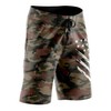 Tactical Pro Supply American Flag Board Shorts, Escudo Blanco Desert