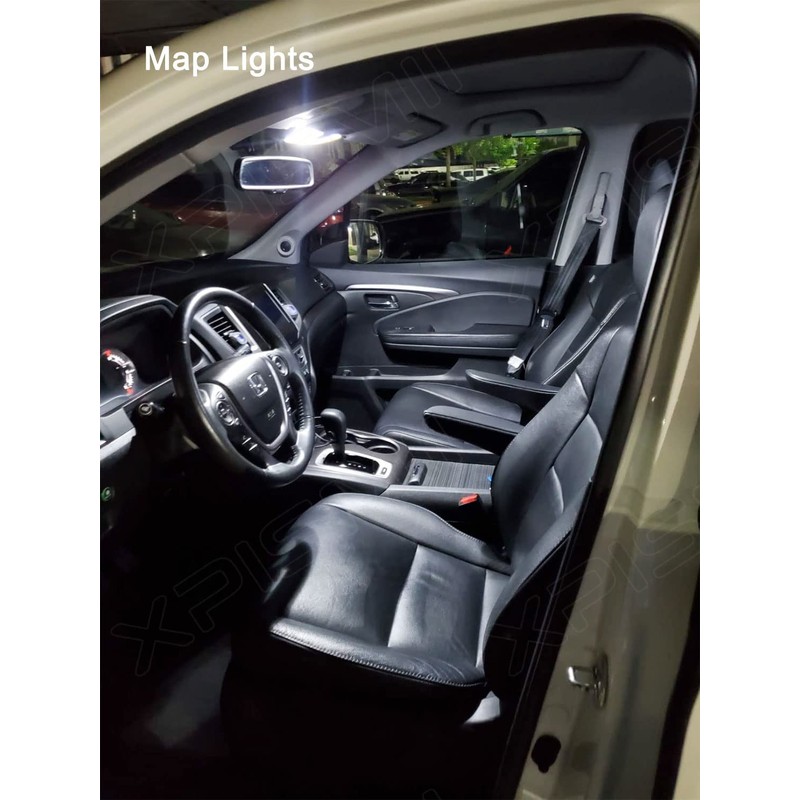 Xpismii 17 Piece 6000K White Pilot LED Interior Light Kit