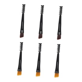 Baluue Mini Eyebrow Brush Set 6pcs Double-ended Makeup Tools for Women Eyelash Brow Shaper Cosmetics Brush for Daily Travel