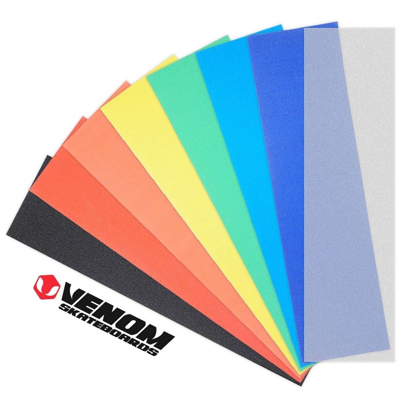 Venom Skateboards Griptape Pro Long Lasting Grip Tape for Skateboards