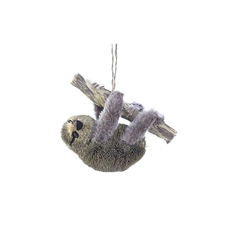 The Bridge Collection Primitive Bottle Brush Straw Animal Ornament Sisal