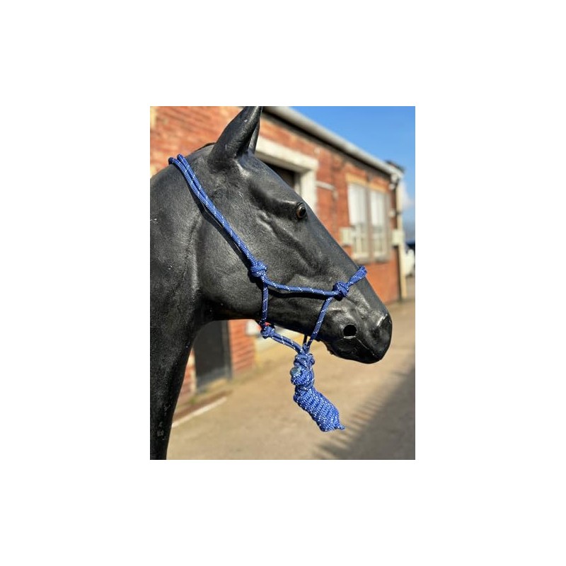 Hi-Viz Reflective Rope Headcollar with Lead Rope Se Fully Adjustable