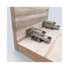 2 Pieces 170 Degree Hinges Frameless Cabinet Door Hinges Hidden