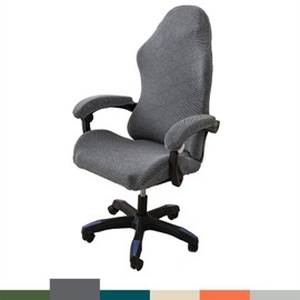 Gaming Chair Cover Gaming Chair Covers 4 Pieces, Gaming Chair Covers with Armrests/Chair Back Cover/Office Chair Cover, Stretchable, Removable, Washable for Computer Chair, Gaming Chair, No Chair -