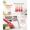 Silicone Spatula Spoon Set, Great for Mixing, Folding, Scraping, and