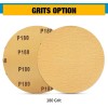 100pcs 6 Inch 180 Grit PSA Adhesive Sanding Disc Sandpaper
