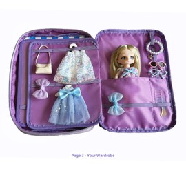 Busy Travel Toys for girls, Portable Doll Dress Up & Pretend Play Store Kit