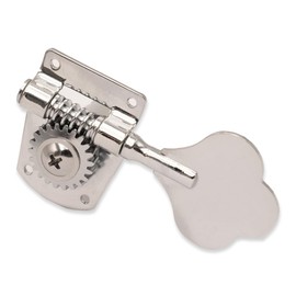 FJB-Bass Tuners (1 Left+3 Right) - 1:22 Ratio Open Gear Machine Heads, Chrome Tuning Key Pegs for Electric Jazz/Precision Bass Guitar String Turners 4 Pcs