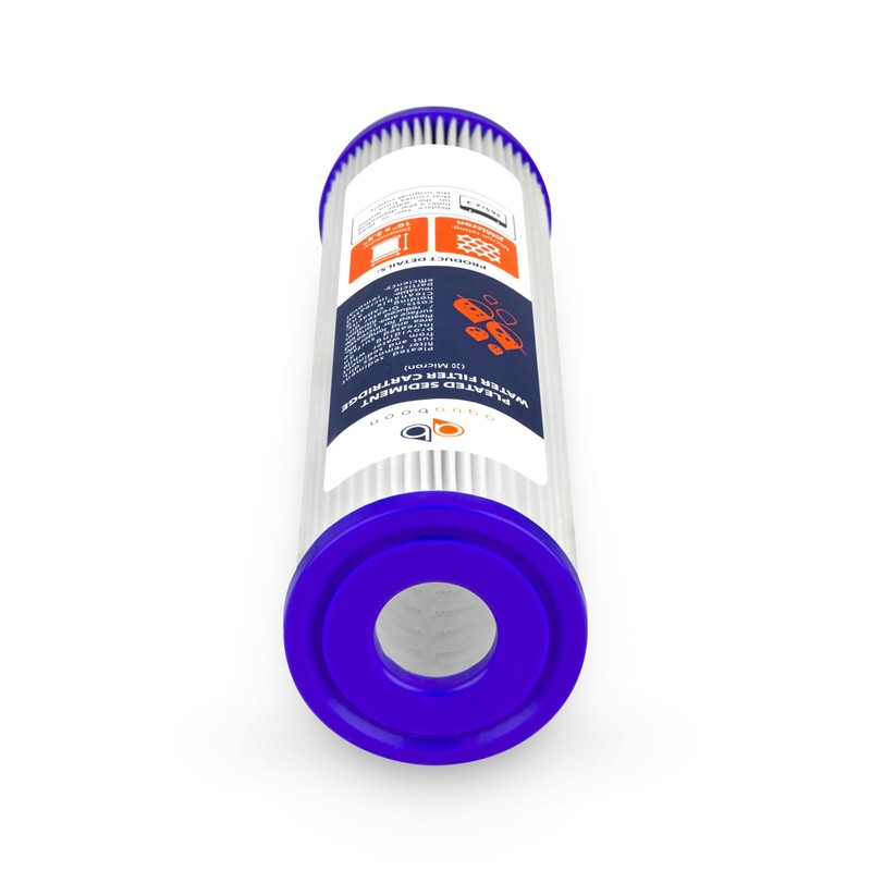 Aquaboon 20 Micron Pleated Sediment Filter Cartridge 10" x 2.5"