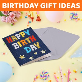 HAPPYPOP Birthday Gifts for Son - 21st 18th Gifts From Mom Mother in Law - Happy Socks With Greeting Card