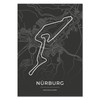Vacentures Nürburg Race Track Poster - Gift for Motorsport Fans