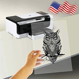 11"x17" Screen Printing Film 50 Sheets Waterproof Inkjet Transparent Film for Water-based Pigment and Dye Ink Jet Printers