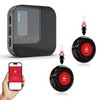 WiFi Caregiver Pager System with Alert Button That Calls Cell