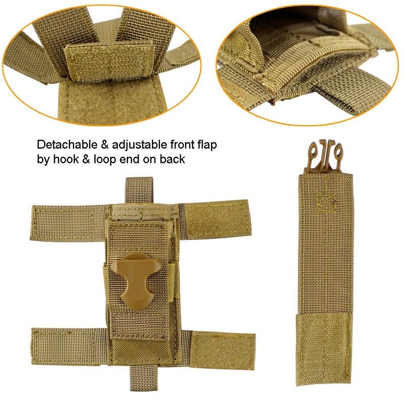 Depring Tactical Single Sheath Holster Utility Tool Holder Case Horizontal