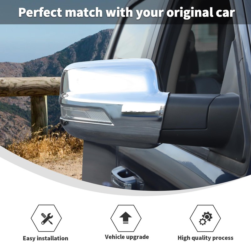 Linskip Driver and Passenger Side Mirror Covers with Turn Signal
