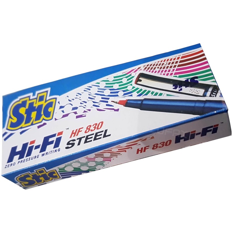 HF830 Fineliner Pens, BLACK, Fine Point (0.5mm), Pack of 10,
