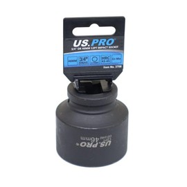 US PRO 3/4-inch Drive 46mm 12-Point Impact Socket, Chrome-Moly Steel, Black Phosphate