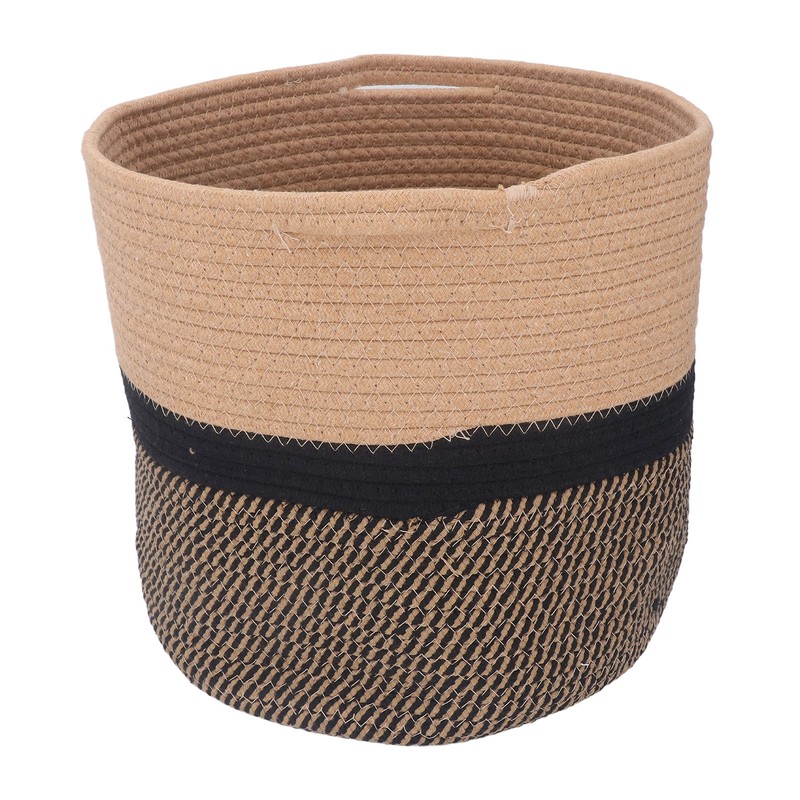 Woven Laundry Basket Cotton Rope Multifunctional Clothes Storage Hamper with