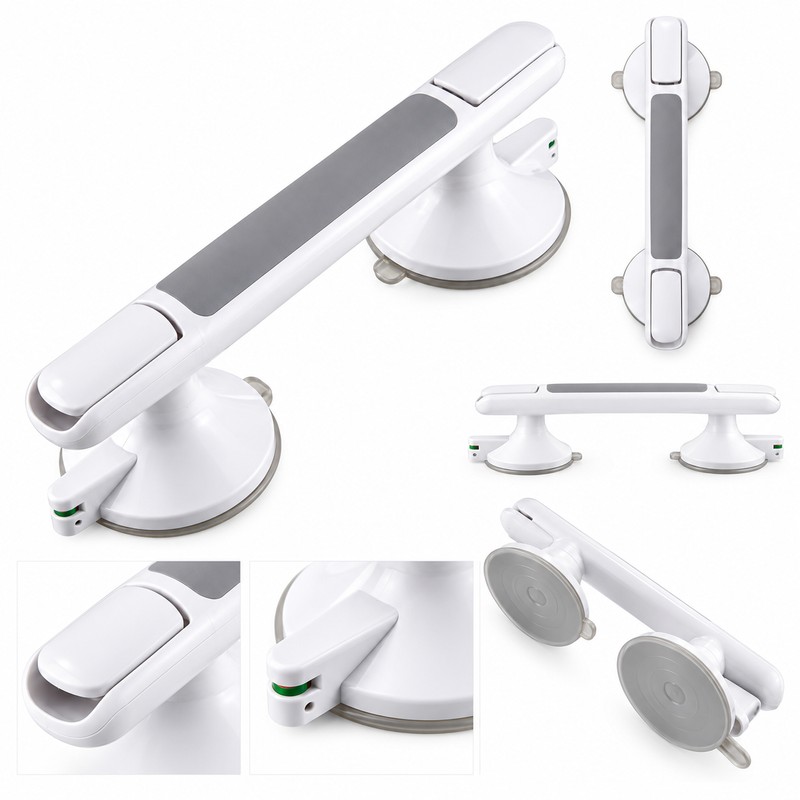 Suction Grab Bar for Bathroom Use – No-Drill Anti-Slip Safety