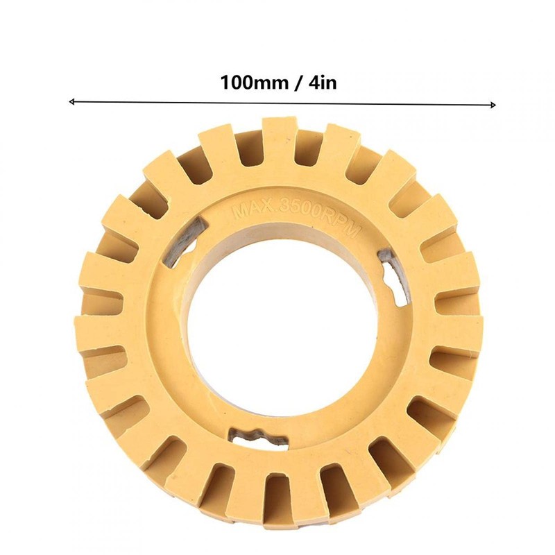 Rubber Wheel Eraser, Decal Remover Wheel, 1 PC 100mm 4in